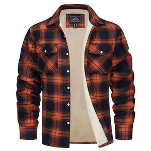 The Dakota Winter Flannel - Multiple Colors 0 WM Studios Orange S 