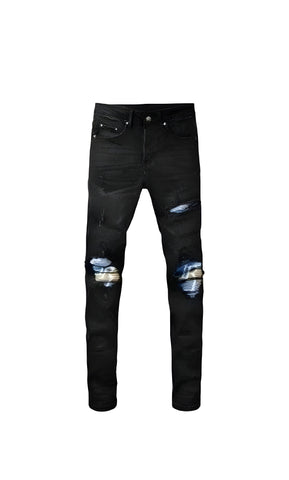 The Havoc Distressed Biker Jeans WellMan Studios 28 