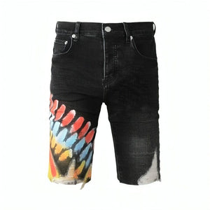 The Valor Distressed Denim Shorts WellMan Studios 28 