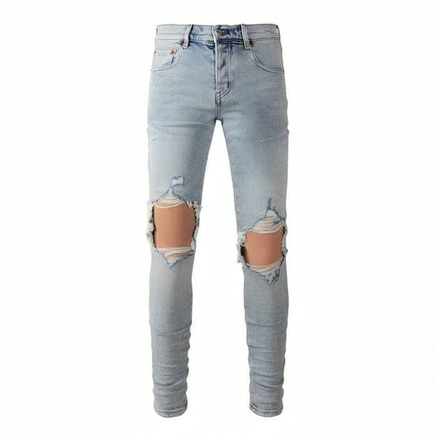 The Bastion Distressed Biker Jeans WellMan Studios 28 