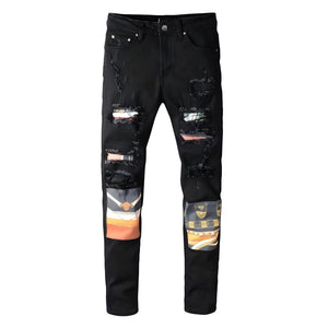 The Horizon Distressed Biker Jeans Well Worn 28 