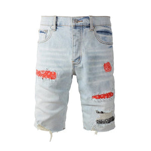 The Ragnar Distressed Denim Shorts WellMan Studios 28 