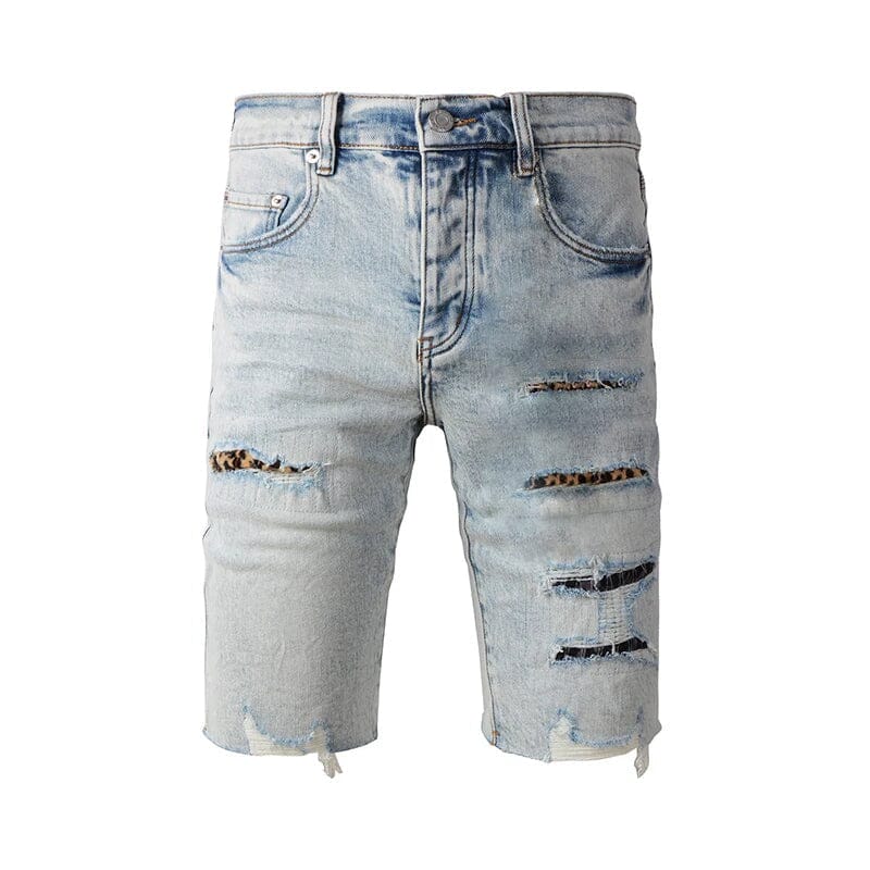 The Solstice Distressed Denim Shorts WellMan Studios 28 