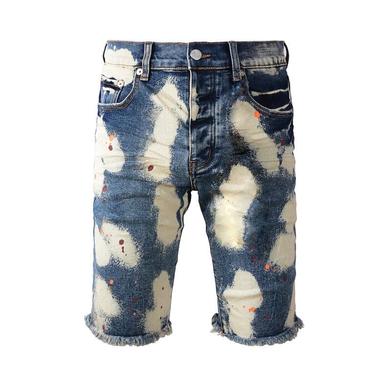 The Fairmont Distressed Denim Shorts WellMan Studios 28 