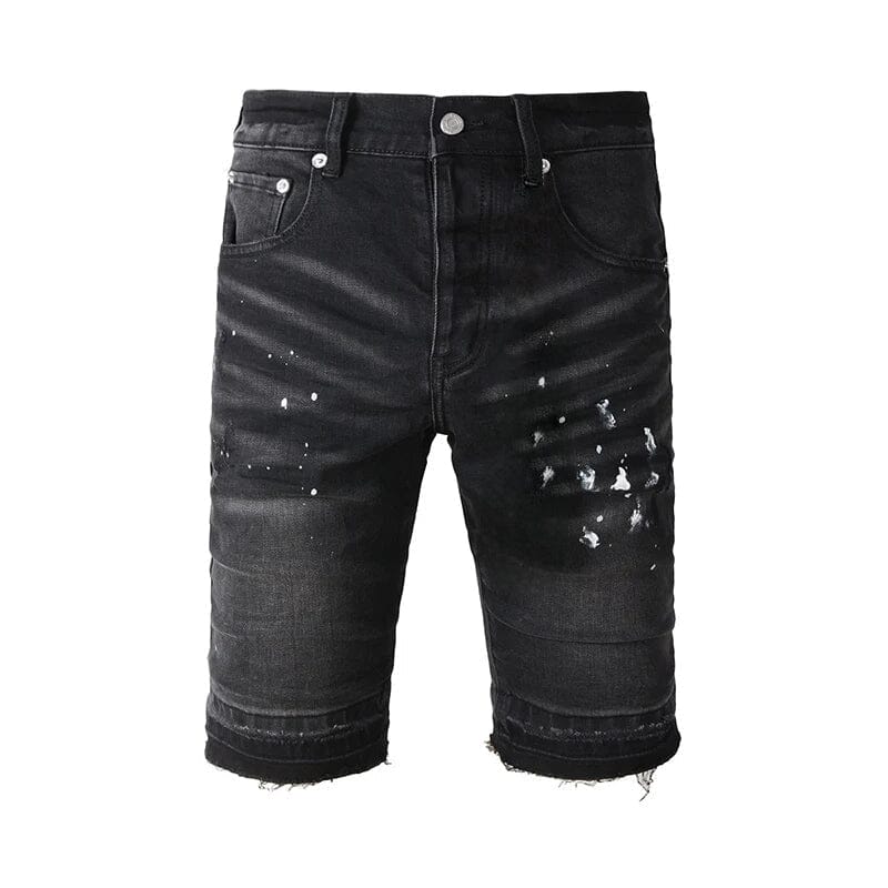 The Jaxon Distressed Denim Shorts WellMan Studios 28 